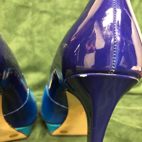 Jessica Simpson Blue Ombré Platform Heels 8.5 - Picture 7 of 8